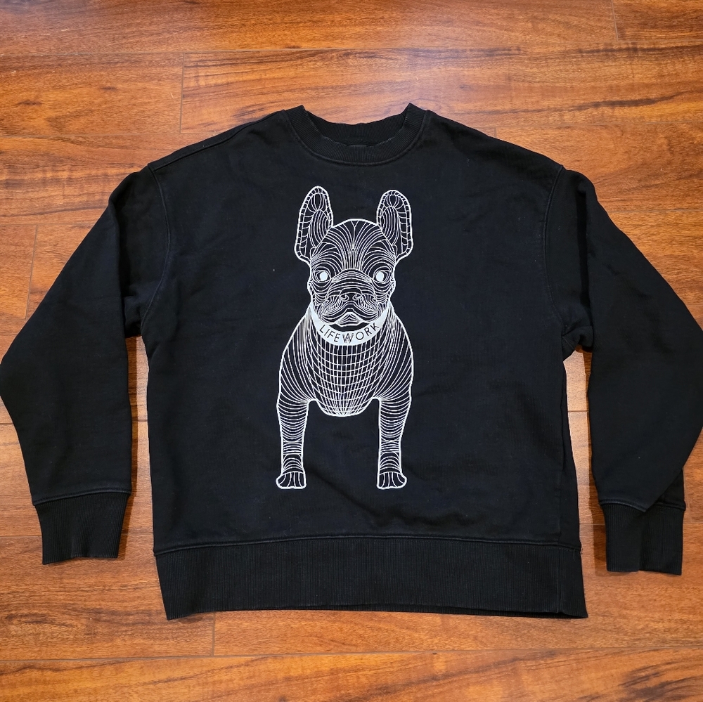 LIFEWORK Radog Sweatshirt Jet Black Women's Size XS